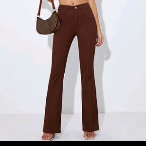 Zipper Fly Seam Front Jeans